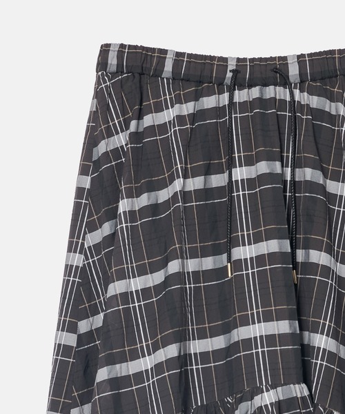 LE CIEL BLEU（ルシェルブルー）の「シアープレイドスカート / Sheer Plaid Skirt（シャツ/ブラウス・レディース・ブラウン/ブラック・36）」の4枚目の写真
