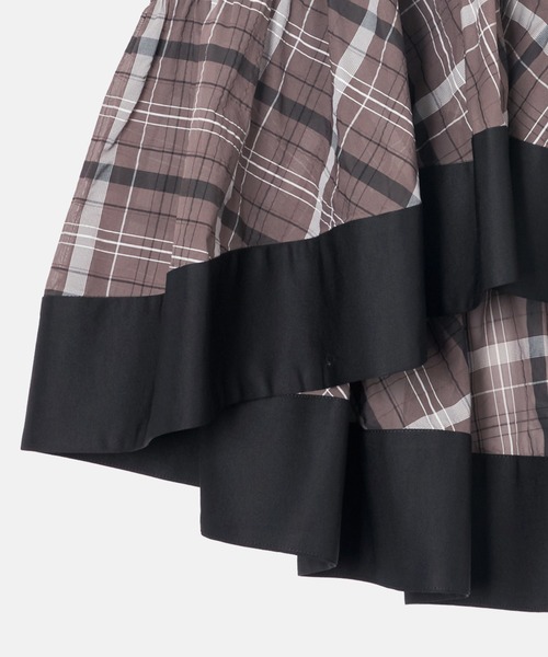 LE CIEL BLEU（ルシェルブルー）の「シアープレイドスカート / Sheer Plaid Skirt（シャツ/ブラウス・レディース・ブラウン/ブラック・36）」の16枚目の写真