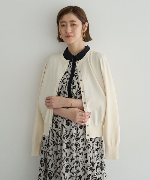 YECCA VECCA(イェッカヴェッカ)の「【UVカット】クルーネックカーディガン(カーディガン/ボレロ・レディース・レッド/アイボリー/ダークベージュ/ブラック・FREE)」の15枚目の写真