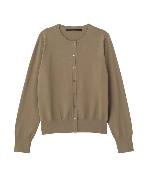 YECCA VECCA(イェッカヴェッカ)の「【UVカット】クルーネックカーディガン(カーディガン/ボレロ・レディース・レッド/アイボリー/ダークベージュ/ブラック・FREE)」の5枚目の写真