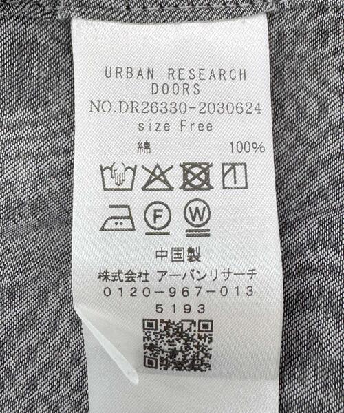 URBAN RESEARCH DOORS（アーバンリサーチドアーズ）の「シアーデニムシャツ｜羽織り/日除け/冷房対策/カジュアル/通勤（シャツ/ブラウス・レディース・ブラック/インディゴブルー・FREE）」の15枚目の写真