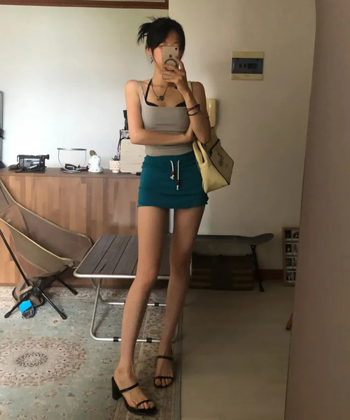 KIJIKO(キジコ)の「ke704. Damage Mini Skirt Pants Blue Green(スカート・レディース・ブルーグリーン・FREE/SMALL/MEDIUM)」の1枚目の写真