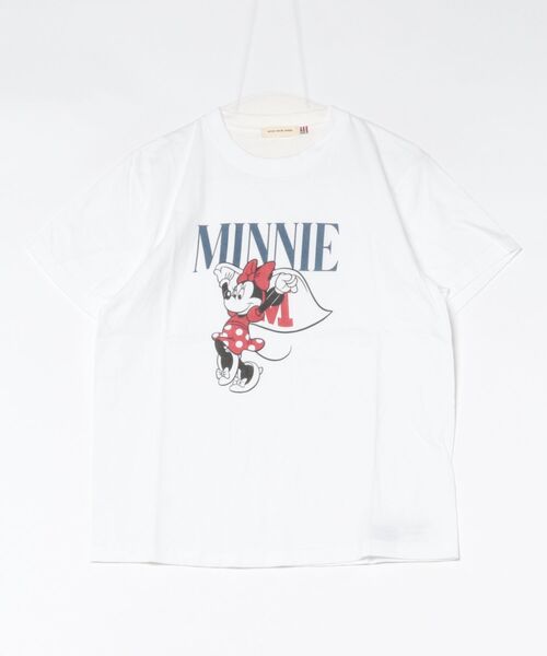 FREE'S MART(フリーズマート)の「〈GOOD SPEED〉Mickey&Minnie Tシャツ(Tシャツ/カットソー・レディース・ネイビー/ホワイト・SMALL)」の2枚目の写真