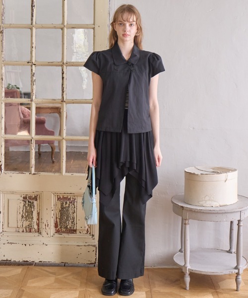 Birthday room(バースデイルーム)の「アシンメトリースカート/Asymmetrical skirt(スカート・レディース・グレー/ブラック・FREE)」の9枚目の写真