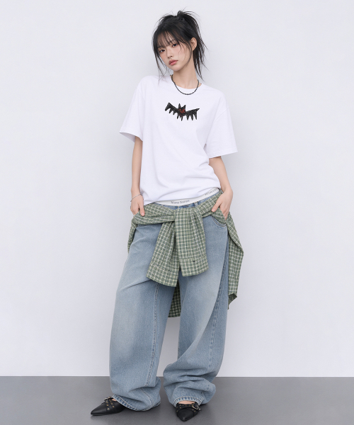 ARTISTWEAR（アーティストウェア）の「[ATW] カオススケッチ半袖Tシャツ - 2COLOR（Tシャツ/カットソー・レディース・ホワイト/ブラック・SMALL/MEDIUM/LARGE/X-LARGE/XX-LARGE/XXXX-LARGE）」の6枚目の写真