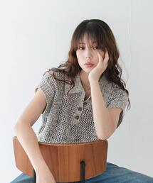 URBAN RESEARCH Sonny Label | 襟付きメッシュニットプルオーバー(ニット/セーター)