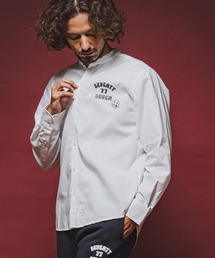 ms6596- OX band collar L-S shirt (funny arch) バンドカラー長袖シャツ(7726W300)