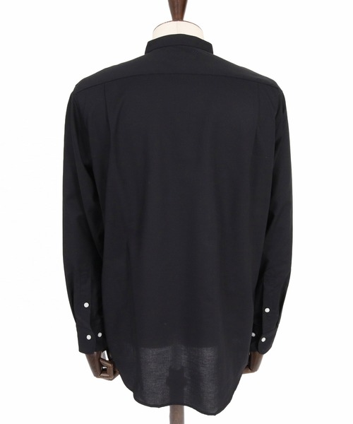 seventy seven(セブンティセブン)の「ms6596- OX band collar L-S shirt (funny arch) バンドカラー長袖シャツ(7726W300)(シャツ/ブラウス・メンズ・ホワイト/ブラック/ベージュ・S/M/L/XL)」の19枚目の写真