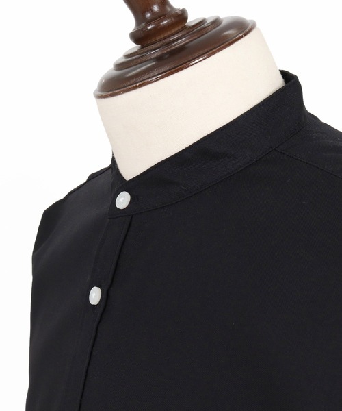 seventy seven(セブンティセブン)の「ms6596- OX band collar L-S shirt (funny arch) バンドカラー長袖シャツ(7726W300)(シャツ/ブラウス・メンズ・ホワイト/ブラック/ベージュ・S/M/L/XL)」の20枚目の写真