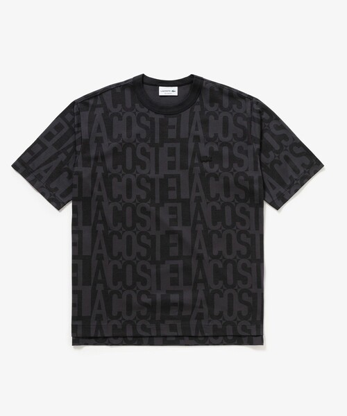 LACOSTE(ラコステ)の「クールマックスブランドネームロゴ総柄Tシャツ(Tシャツ/カットソー・メンズ・ブラウン/オフホワイト/ブラック/チャコール・2/5/4/3)」の7枚目の写真