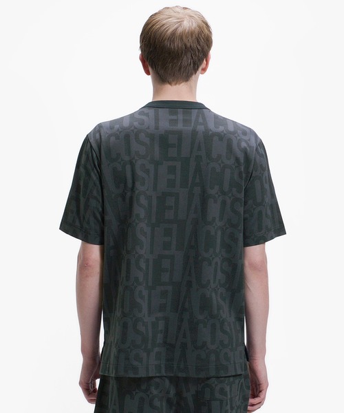 LACOSTE(ラコステ)の「クールマックスブランドネームロゴ総柄Tシャツ(Tシャツ/カットソー・メンズ・ブラウン/オフホワイト/ブラック/チャコール・2/5/4/3)」の21枚目の写真