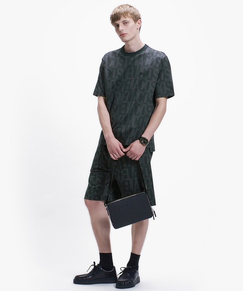 LACOSTE(ラコステ)の「クールマックスブランドネームロゴ総柄Tシャツ(Tシャツ/カットソー・メンズ・ブラウン/オフホワイト/ブラック/チャコール・2/5/4/3)」の12枚目の写真