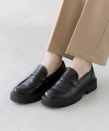 welleg（ウェレッグ）の「【 極やわ 】ラウンドトゥ 厚底 ローファー（ローファー）」