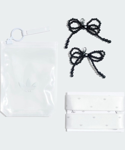 adidas(アディダス)の「アディダス ORIBBON シューアクセサリー / リボン シューレース シューアクセサリー シューズチャーム / アディダスオリジナルス adidas Originals(シューズアクセサリー・メンズ・ホワイト系その他・FREE)」の2枚目の写真