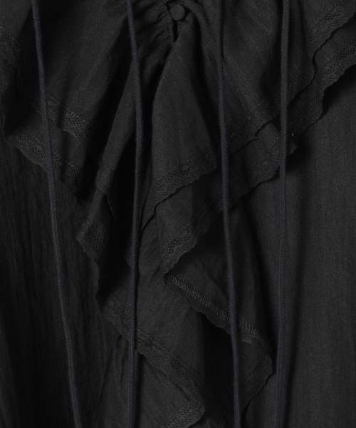 eL(エル)の「【eL】Frill Lace Blouse/1066478(シャツ/ブラウス・レディース・ブラック/オフホワイト・FREE)」の21枚目の写真