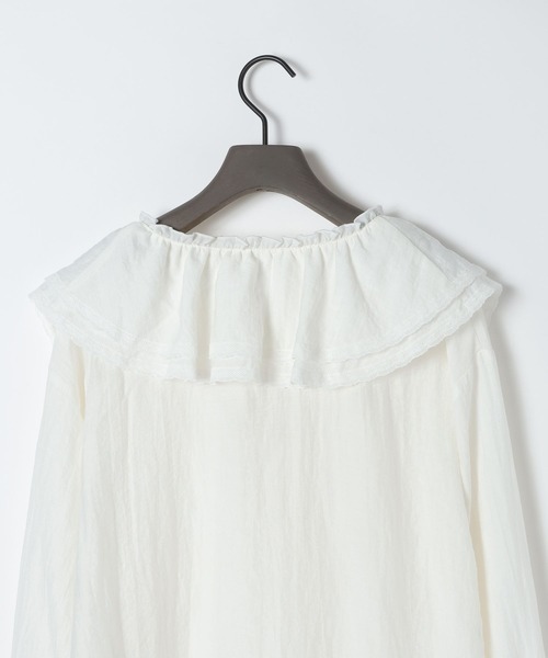 eL(エル)の「【eL】Frill Lace Blouse/1066478(シャツ/ブラウス・レディース・ブラック/オフホワイト・FREE)」の18枚目の写真