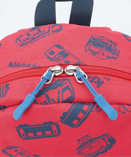 kladskap(クレードスコープ)の「【人気商品再入荷】【直営店で取り扱い無し】電車アップリケ+総柄リュック(バックパック/リュック・キッズ・グレー/レッド・SS/S/M)」の4枚目の写真