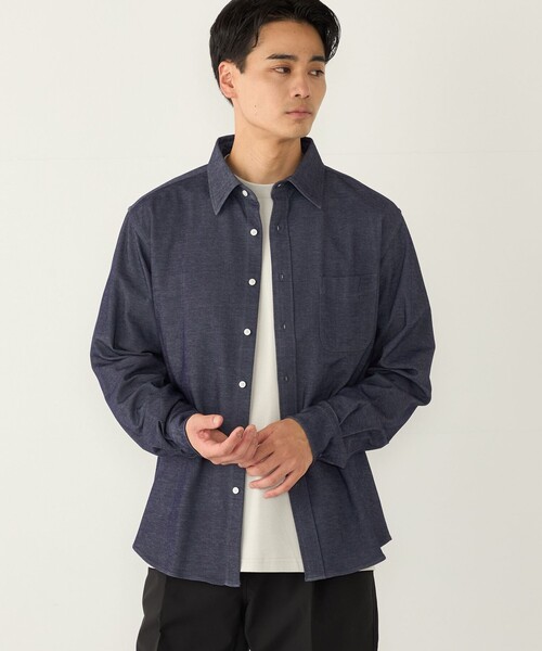 SHIPS Colors(シップス カラーズ)の「モクロディ ジャージー シャツ◇(シャツ/ブラウス・メンズ・ネイビー/ブラック・X-LARGE/LARGE/MEDIUM)」の11枚目の写真