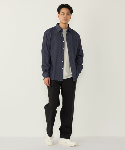 SHIPS Colors(シップス カラーズ)の「モクロディ ジャージー シャツ◇(シャツ/ブラウス・メンズ・ネイビー/ブラック・X-LARGE/LARGE/MEDIUM)」の13枚目の写真