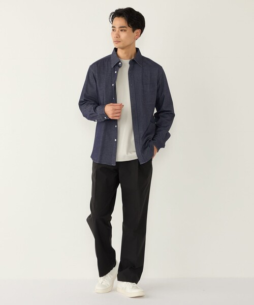SHIPS Colors(シップス カラーズ)の「モクロディ ジャージー シャツ◇(シャツ/ブラウス・メンズ・ネイビー/ブラック・X-LARGE/LARGE/MEDIUM)」の14枚目の写真