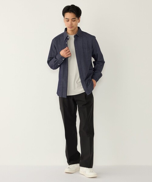SHIPS Colors(シップス カラーズ)の「モクロディ ジャージー シャツ◇(シャツ/ブラウス・メンズ・ネイビー/ブラック・X-LARGE/LARGE/MEDIUM)」の15枚目の写真