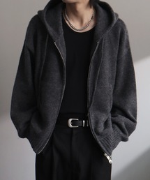 welise（ウェライズ）の「【welise ウェライズ】-2026AW-ウールブレンドスムースニット ショート丈ニットパーカー（パーカー）」