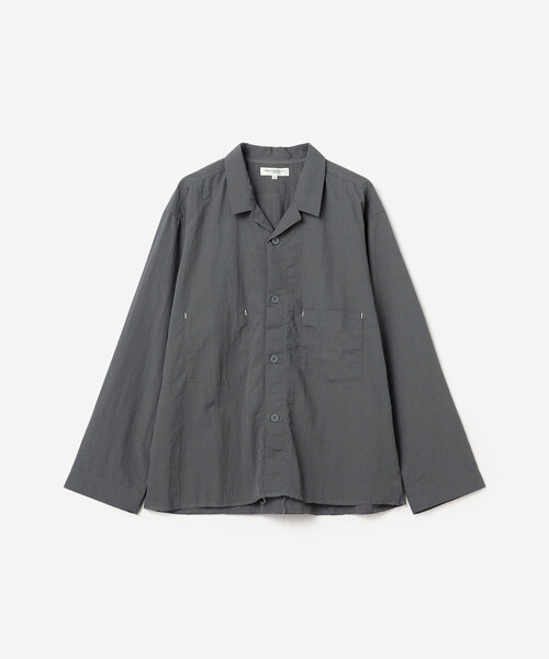 MORIKAGE SHIRT(モリカゲシャツ)の「MORIKAGE SHIRT KYOTO |〈別注〉オープンカラーシャツ WOMEN(シャツ/ブラウス・レディース・グレー/イエロー/グリーン系その他/アイボリー・S)」の9枚目の写真