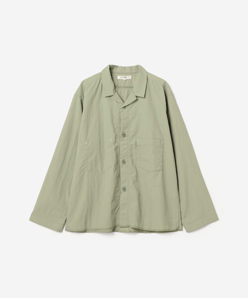 MORIKAGE SHIRT(モリカゲシャツ)の「MORIKAGE SHIRT KYOTO |〈別注〉オープンカラーシャツ WOMEN(シャツ/ブラウス・レディース・グレー/イエロー/グリーン系その他/アイボリー・S)」の7枚目の写真