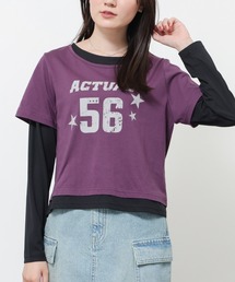 レイヤード風トップス