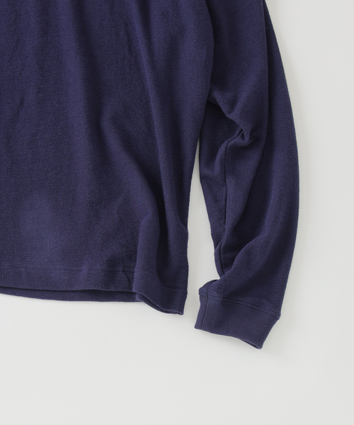 JOURNAL STANDARD relume(ジャーナルスタンダード レリューム)の「ブロック インレイ 1ボタン ヘンリーネック(Tシャツ/カットソー・メンズ・ホワイト/チャコールグレー/ネイビー・LARGE/MEDIUM)」の11枚目の写真