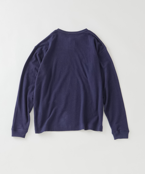 JOURNAL STANDARD relume(ジャーナルスタンダード レリューム)の「ブロック インレイ 1ボタン ヘンリーネック(Tシャツ/カットソー・メンズ・ホワイト/チャコールグレー/ネイビー・LARGE/MEDIUM)」の13枚目の写真