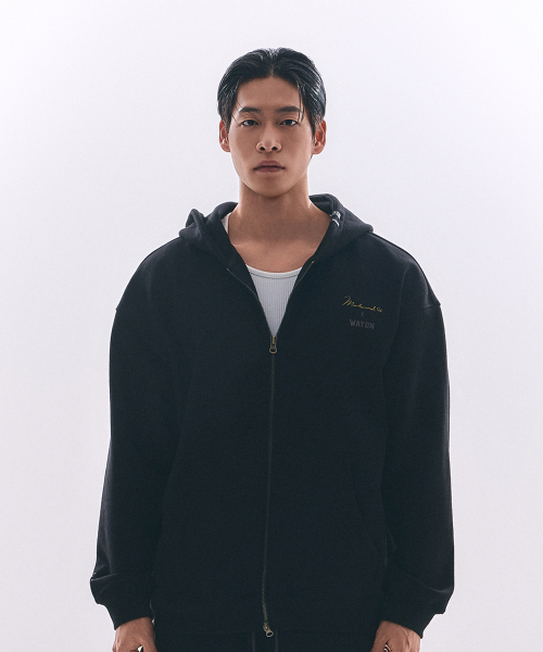 WAYDN（ウェイドゥン）の「[ALI] THE GREATEST オーバーサイズ フードジップアップ ブラック（ジャージ・メンズ・その他・LARGE/X-LARGE/XX-LARGE/MEDIUM）」の2枚目の写真