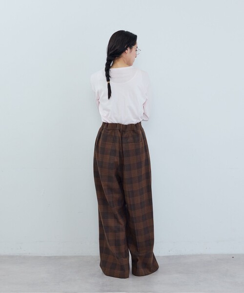 ADIEU TRISTESSE（アデュートリステス）の「ハイゲージ天竺ロングスリーブカットソー（Tシャツ/カットソー・レディース・チャコールグレー/グレー/ピンク・FREE）」の8枚目の写真