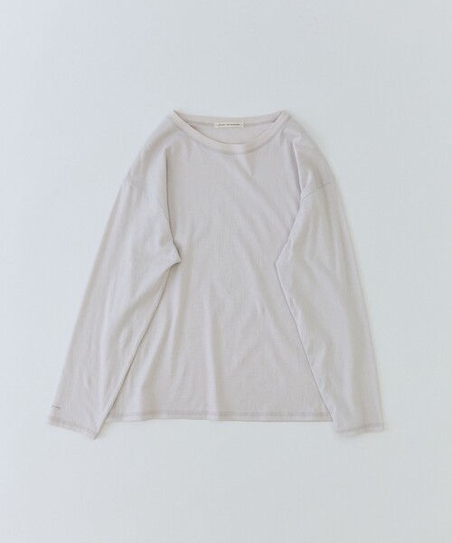 ADIEU TRISTESSE（アデュートリステス）の「ハイゲージ天竺ロングスリーブカットソー（Tシャツ/カットソー・レディース・チャコールグレー/グレー/ピンク・FREE）」の12枚目の写真