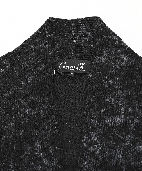 CavariA(キャバリア)の「『CavariA/キャバリア』汚しニットソーショールガウン(カーディガン/ボレロ・メンズ・ホワイト/グレー/ブラック・L/M/XL)」の21枚目の写真