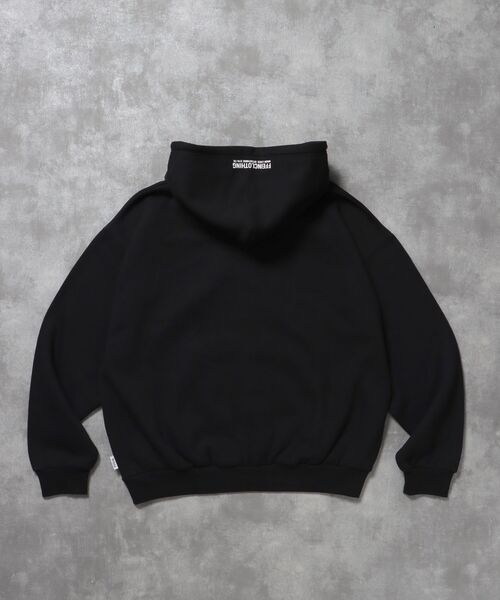 FFEIN(フェイン)の「*新色追加【FFEIN(フェイン)】ヘビーウエイトぼかしロゴ立体フードジップパーカー / パーカー 裏起毛 ジップ 刺繍 ロゴ フーディ ダブルジップ(パーカー・メンズ・ネイビー/ワイン/アッシュグレー/ダークブラウン/ブラック・MEDIUM/LARGE/SMALL)」の21枚目の写真