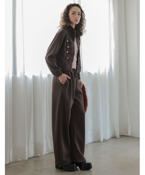 Re:EDIT（リエディ）の「[2026AW COLLECTION]裾コードドロストイージースウェットパンツ（その他パンツ・レディース・ブラック/ブラウン/グレー・MEDIUM）」の16枚目の写真