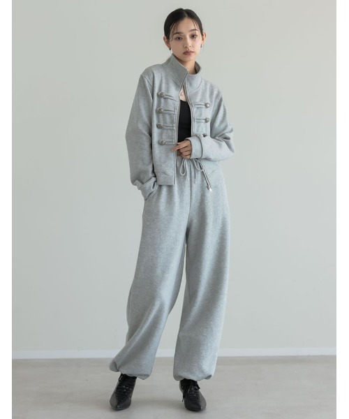 Re:EDIT（リエディ）の「[2026AW COLLECTION]裾コードドロストイージースウェットパンツ（その他パンツ・レディース・ブラック/ブラウン/グレー・MEDIUM）」の7枚目の写真