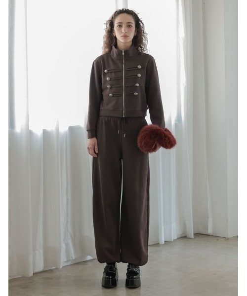 Re:EDIT（リエディ）の「[2026AW COLLECTION]裾コードドロストイージースウェットパンツ（その他パンツ・レディース・ブラック/ブラウン/グレー・MEDIUM）」の12枚目の写真