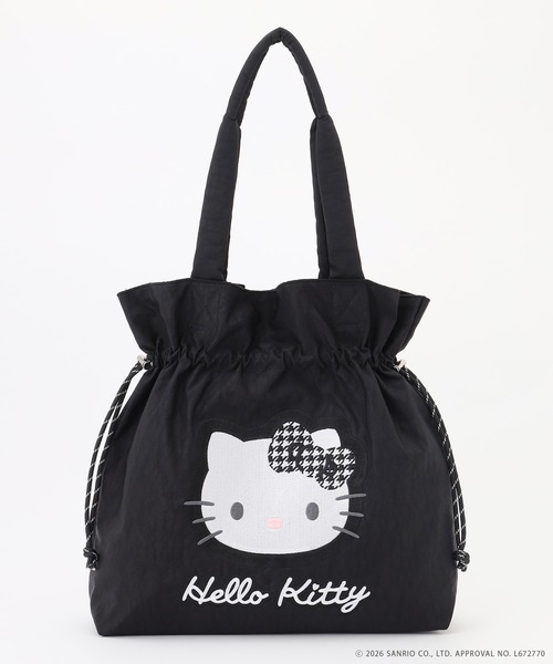 MONICA(モニカ)の「【MONICA×HELLO KITTY】パラコード巾着トート(トートバッグ・レディース・ブラック/アイボリー/グレイッシュベージュ・FREE)」の6枚目の写真