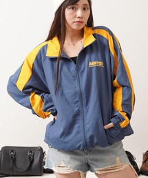 ウェーブ切替 ナイロンジャケット / Wave Switch Washed Nylon Track Jacket