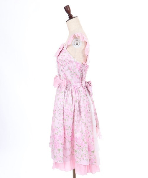 axes femme（アクシーズファム）の「ローズガーランドジャンスカ（ワンピース・レディース・ホワイト/ピンク/サックスブルー・MEDIUM）」の16枚目の写真
