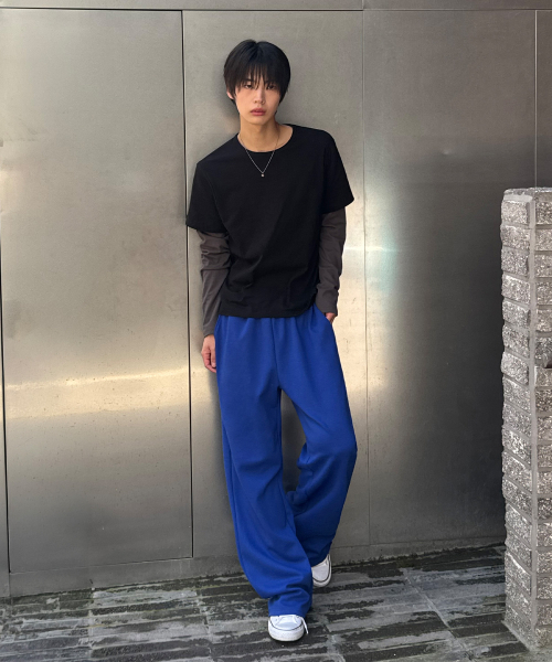SIGNATURE（シグネチャ）の「ストレートラウンジトレーニングパンツ[ブルー]（スウェットパンツ・レディース・その他・LARGE/MEDIUM）」の4枚目の写真