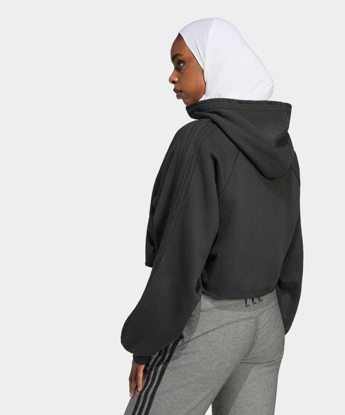 adidas（アディダス）の「SSTダブルフロントパーカー / アディダスオリジナルス adidas Originals（パーカー・レディース・ブラック・SMALL/X-SMALL/LARGE/MEDIUM/X-LARGE）」の6枚目の写真