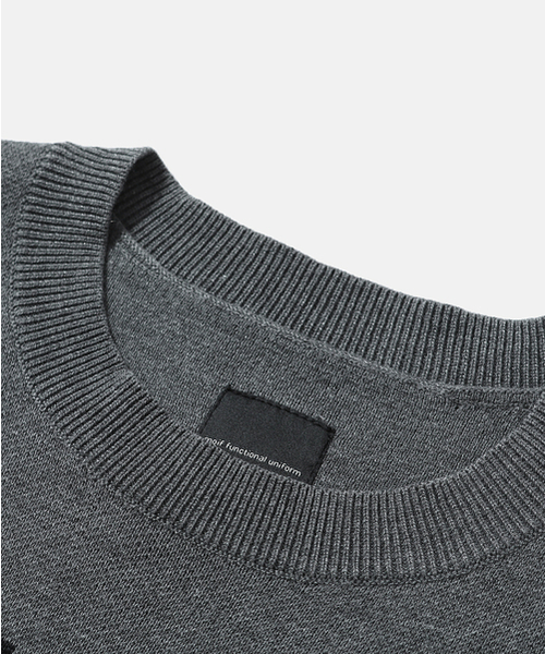 MOIF（モイフ）の「[AW26] アドバンスト クルーネックニット / グレー（ニット/セーター・メンズ・その他・2(M)/3(L)）」の3枚目の写真