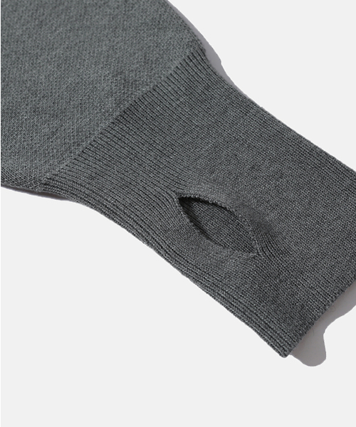 MOIF（モイフ）の「[AW26] アドバンスト クルーネックニット / グレー（ニット/セーター・メンズ・その他・2(M)/3(L)）」の6枚目の写真