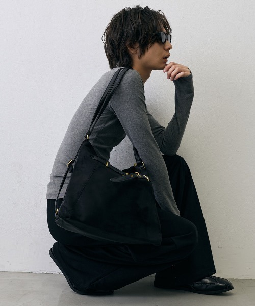 Shoowtime(ショウタイム)の「Grunge Metal Belt 2Way Bag / グランジ メタルベルト 2WAYバッグ(ショルダーバッグ・メンズ・ブラウン/ブラック・FREE)」の6枚目の写真
