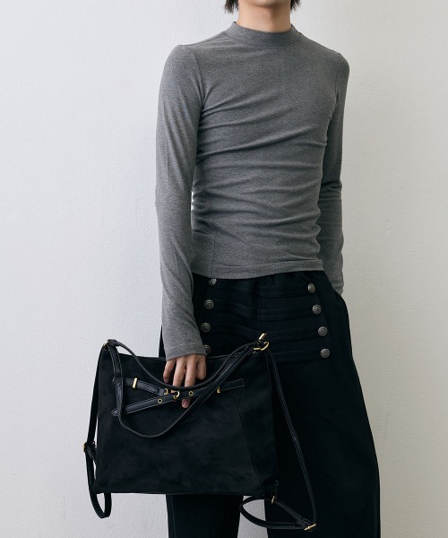 Shoowtime(ショウタイム)の「Grunge Metal Belt 2Way Bag / グランジ メタルベルト 2WAYバッグ(ショルダーバッグ・メンズ・ブラウン/ブラック・FREE)」の7枚目の写真