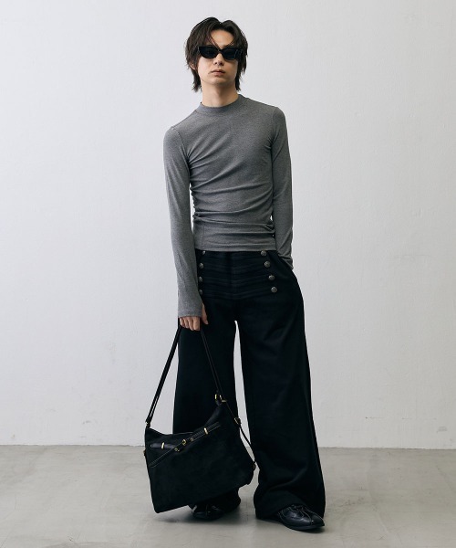Shoowtime(ショウタイム)の「Grunge Metal Belt 2Way Bag / グランジ メタルベルト 2WAYバッグ(ショルダーバッグ・メンズ・ブラウン/ブラック・FREE)」の8枚目の写真