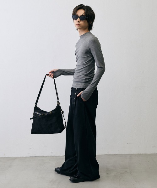 Shoowtime(ショウタイム)の「Grunge Metal Belt 2Way Bag / グランジ メタルベルト 2WAYバッグ(ショルダーバッグ・メンズ・ブラウン/ブラック・FREE)」の10枚目の写真